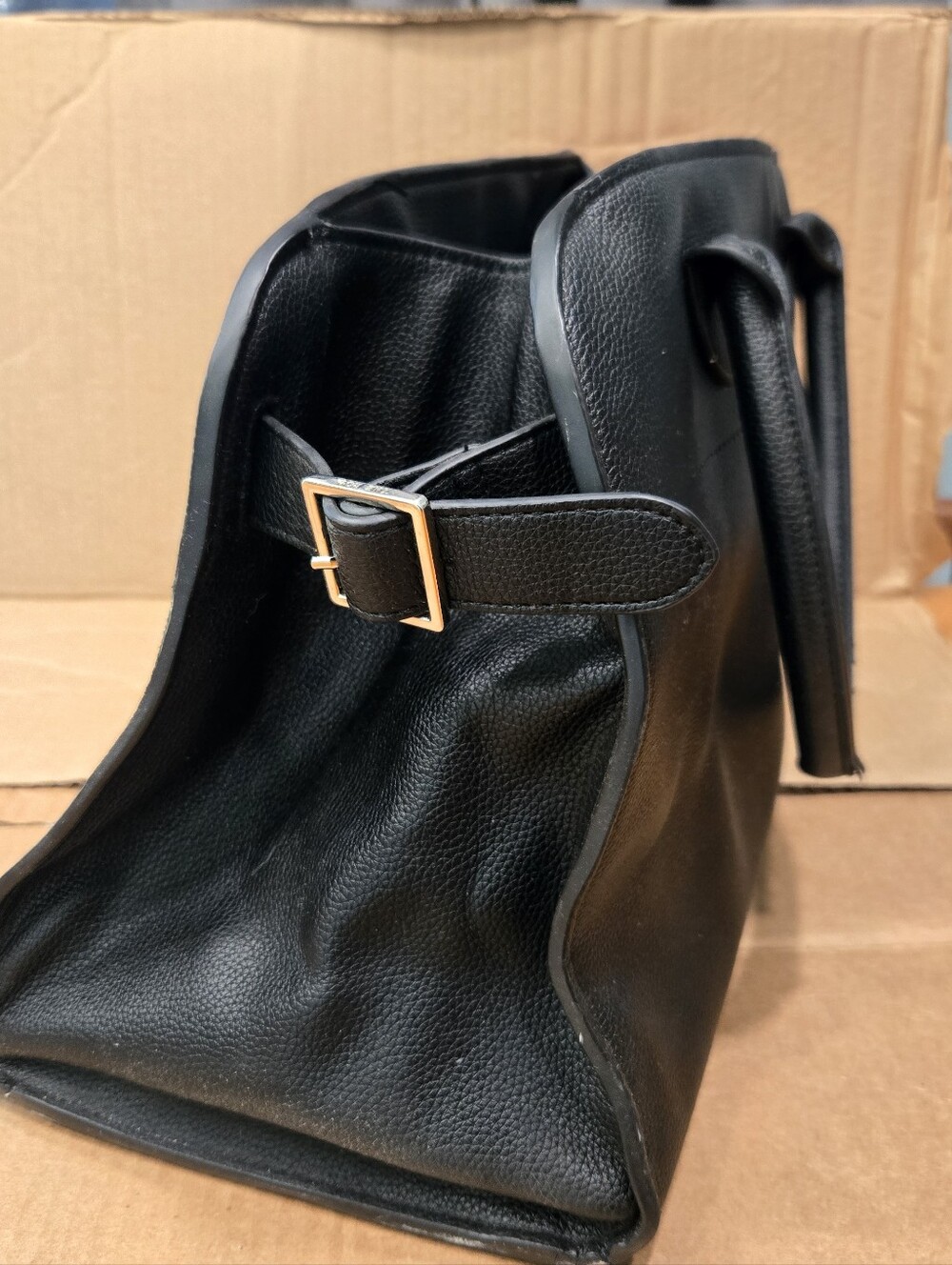 Luxury Italian Leather Tote Bag - Brand Unverified - See Photos & Description - Picture 3 of 9